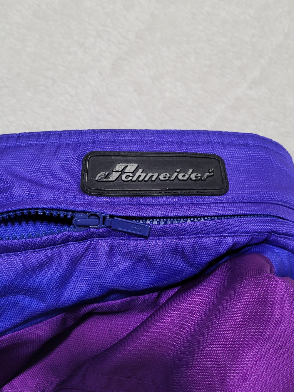 Vintage Schneider Men's Purple & Blue Ski Jacket - Picture 13 of 13